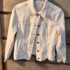 J. Jill Off-White Denim Jacket